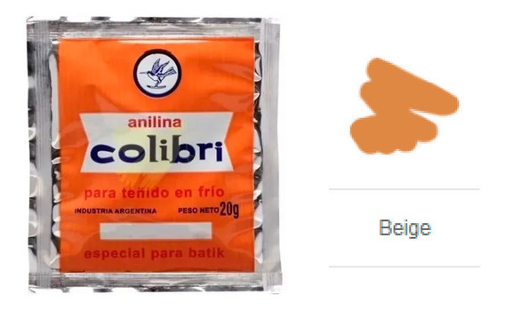 ANILINA COLIBRI beige 20g  (x uni)